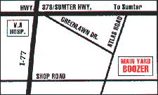 Map to Boozer Main Yard